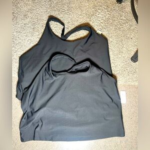 💜💜 Old Navy Black Racerback Tank Tops